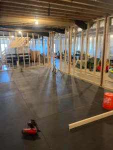 A home gym renovation by North Fork Contracting, Shenandoah's top home contractor.