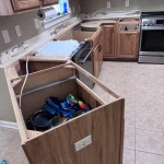 Kitchen remodel progress by North Fork Contracting, Shenandoah's top home contractor.